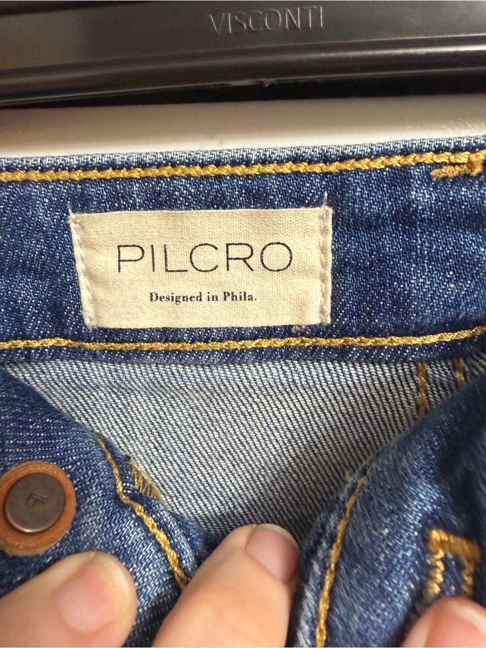 Anthropologie Pilcro Medium Wash Barrel Leg Jeans Size 28 Horseshoe Cropped Chic - Picture 4 of 8